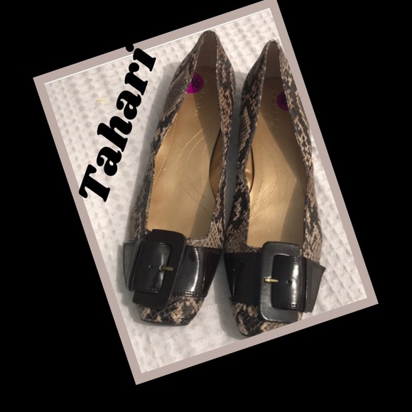 Tahari Shoes - Tahari Snake Print Flats